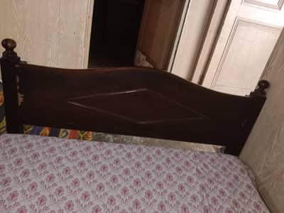 Single bed solid wood