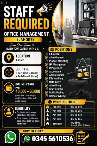 staff required office management