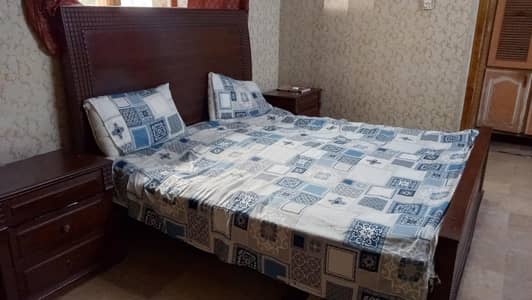 Bed with side tables for sale