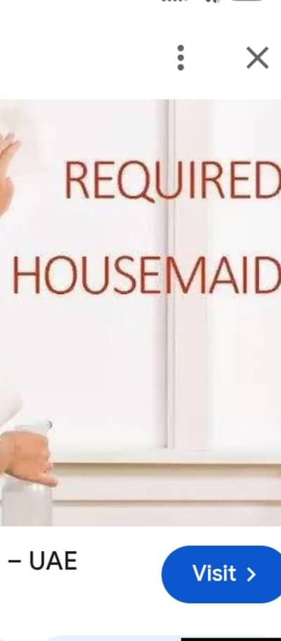 Need maid for cooking, cleaning including kitchen