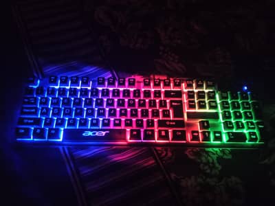Acer YKB913 Wired Membrane Keyboard With RGB lights