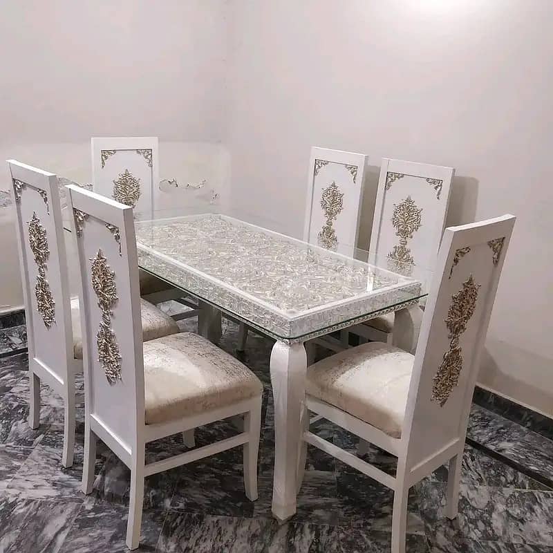 Dining Table - 6 Seater Dining Table - Dining Table With Dining Chair ...