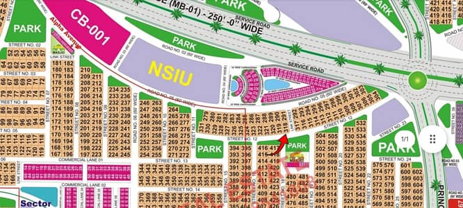 1 Kanal Corner & Park-Facing Residential Plot for Sale DHA Bahawalpur, Sector B