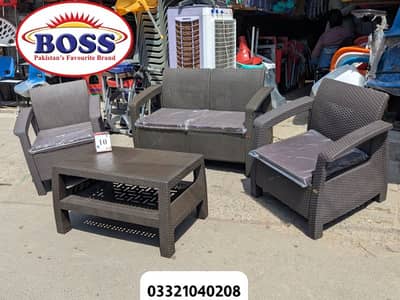 Sofa Set with Table | Outdoor & Indoor Furniture Boss Chair