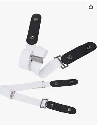 Buckle Free Elastic Belt Stretch No Buckle Waist Belt with Snap Fastener for Pants Jeans R5721