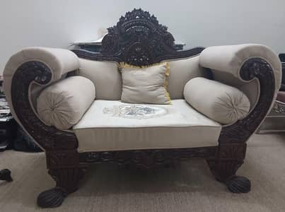 7 Seater Sofa Set with 3 Tables Classical Chinioti Sofa Set