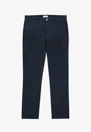 beige and navy chinos pants for men