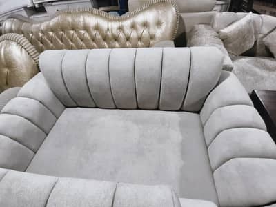 7 seater sofa set white towel fabric Delivery Rwalpind and Islamabad