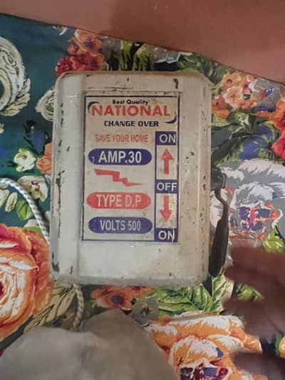 meter/solar electric changeover switch