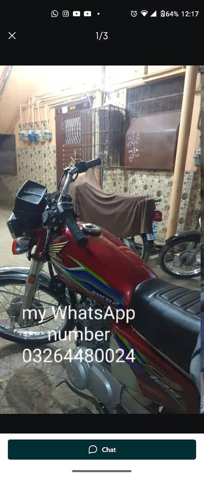 Honda 125 CG 2017 model for sale