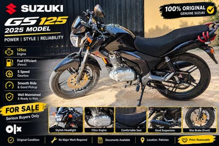 SSuzuki 125 2025 | Genuine | Original | Clear Papers