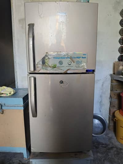 Haier frigh one season used condition new
