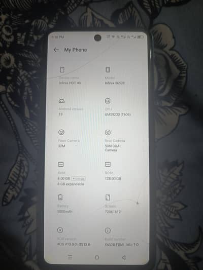 Infinix hot40i bikul saf sotra set ha All ok ha
