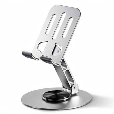 Mobile & Tablet Stand | 360° Rotating Metal