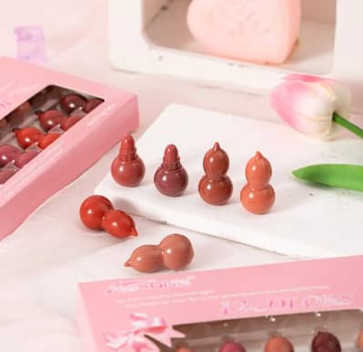 12 Pcs Mini Lipstick Set – Multicolor Mini Lipsticks
