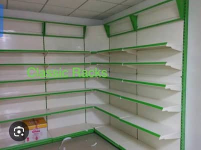 durable iron racks with thickk shelves and sleeves