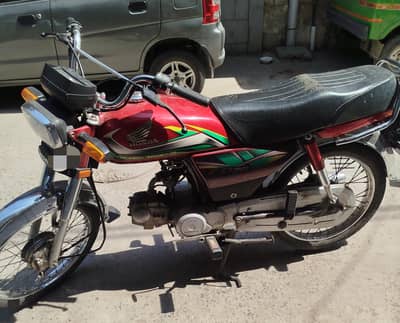 Honda CD 70 1st owner biomatric on spot total genuine engine