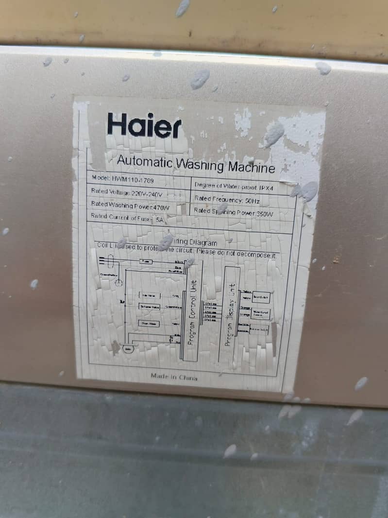Haier Automatic washing machine 3