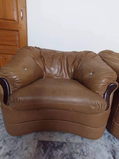 5 seater leather sofa set