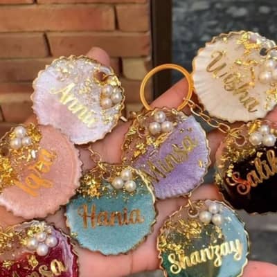 Resin keychain