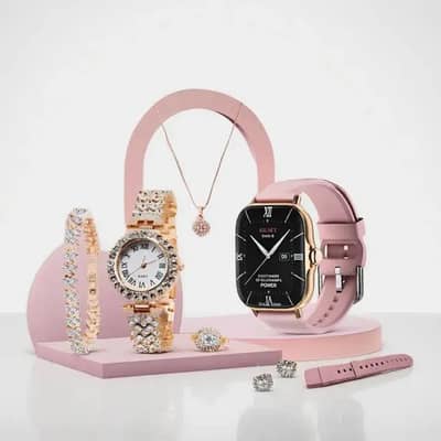 watch with jewellery set
