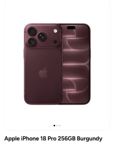 Apple iPhone 18 Pro 256GB Burgandy