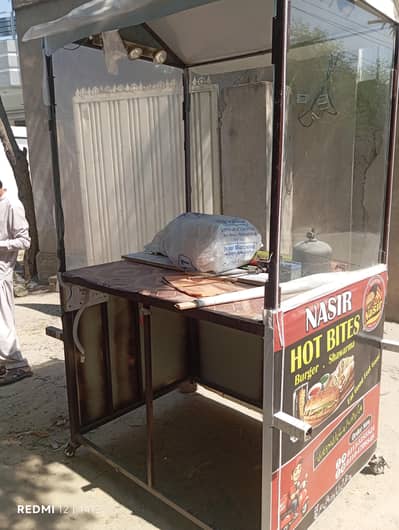 burger and shawarma stall