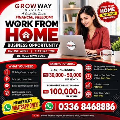 Male and female individuals required |home based | business