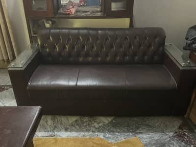 5 SEATER SOFA WITH DR TABLE FOR SELL