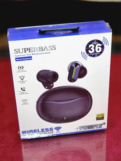 Brand New Firefly Super Bass Wireless Earbuds available for sale.