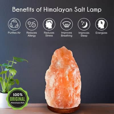 Himalayan Salt Lamp – Natural Crystal Rock Salt Night Light