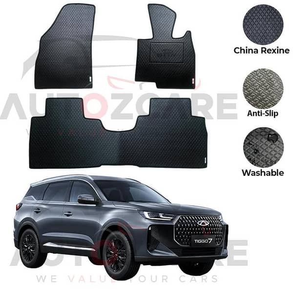 Chery Tiggo 7 7D Floor Mat (Flat Style) 3PCS -  Model 2026