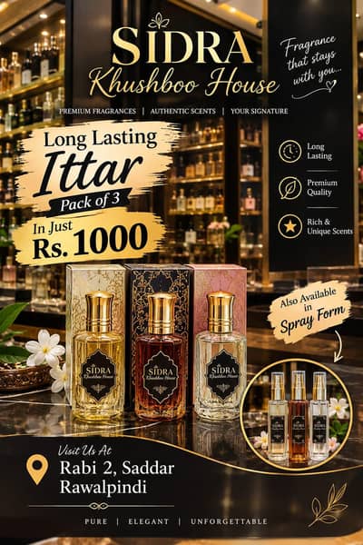pack of 3 attar in just Rs. 1000