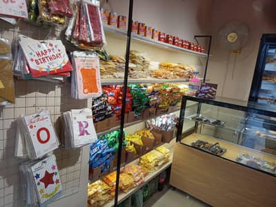 bakery designer made shelves rack setup for sale