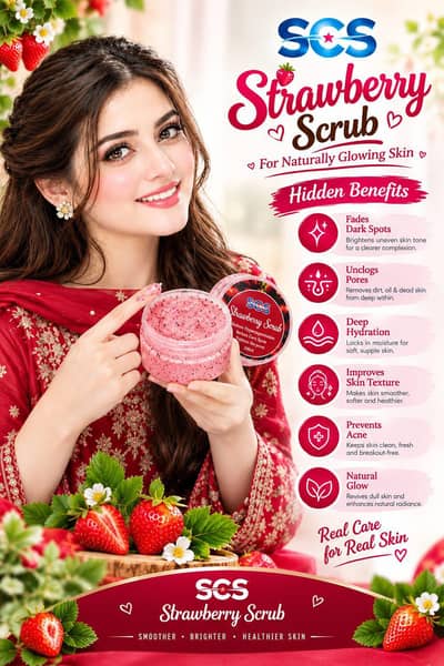 Strawberry Scrub For Naturally Glowing Skin