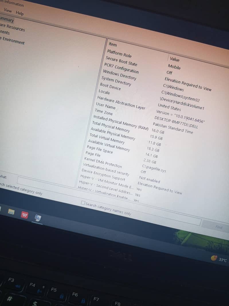 Dell corei5 5th generation 3