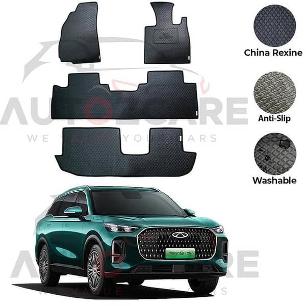 Chery Tiggo 9 7D Floor Mat (Flat Style) 4PCS - Model 2026