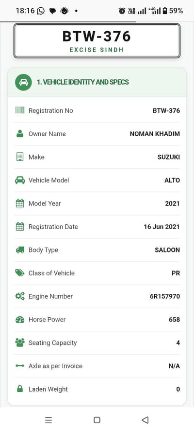 03157653627.   Suzuki Alto 2021