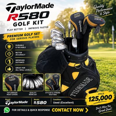 TaylorMade R580 Golf Kit |Complete Golf Club Set | Excellent Condition