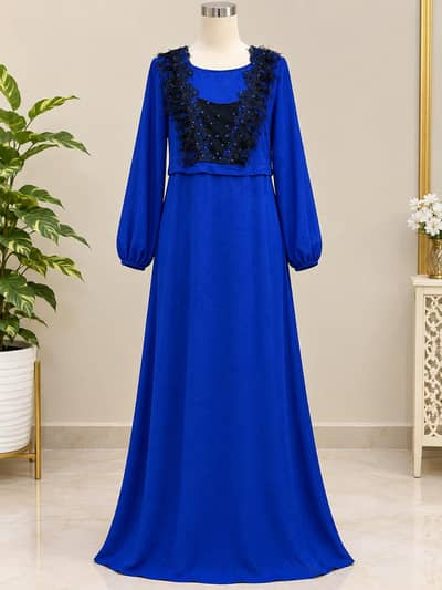 Simple Western Long Maxi Dress – Elegant & Stylish