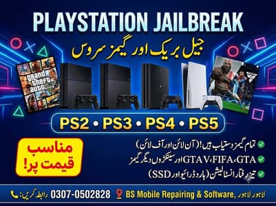 PlayStation Jailbreak & Games Installation – PS2 PS3 PS4 PS5