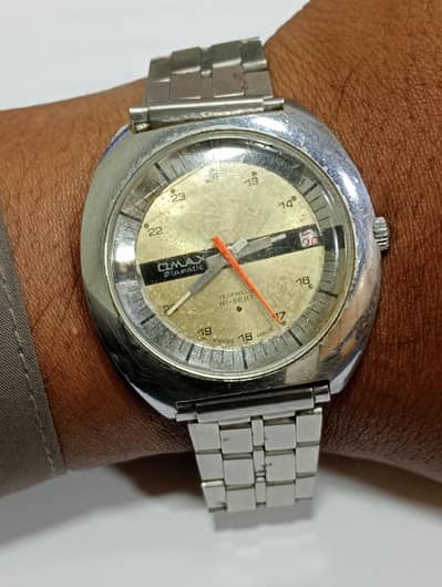 Vintage Omax Diamatic Railway Time Men's Manual Winding Watch