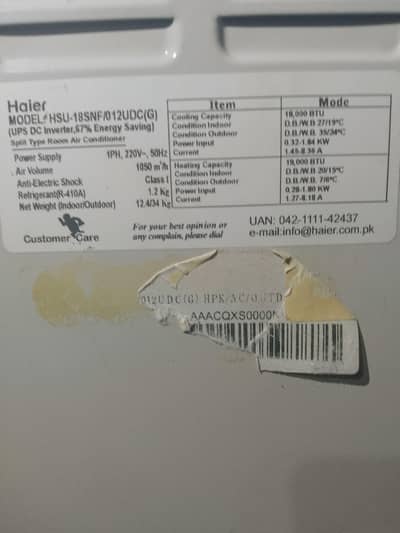 for sale ac Haier