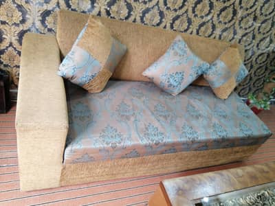 sofa with table
