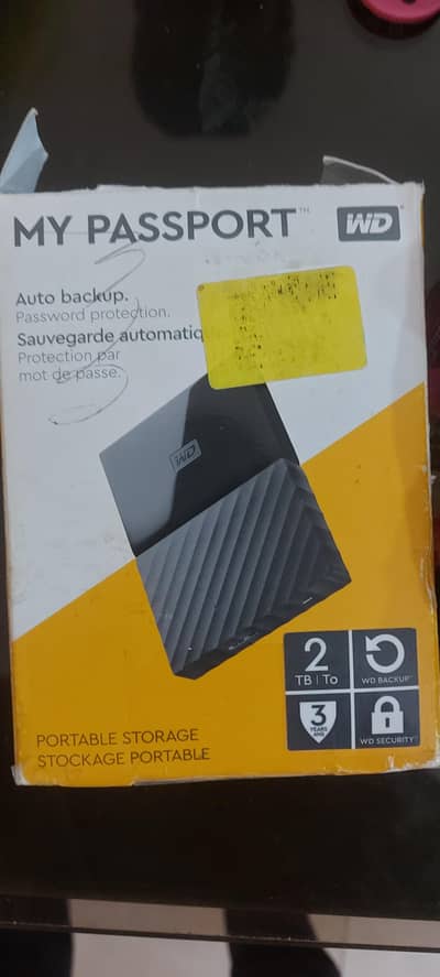WD 2tb my passport hard drive external