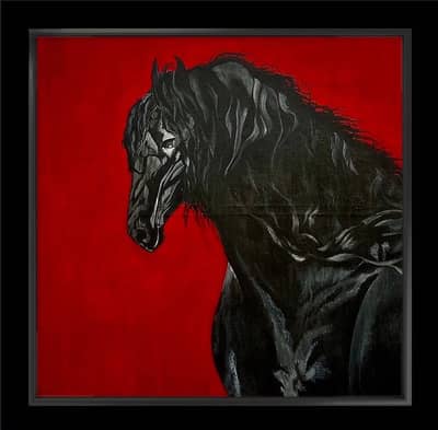 Horse handmade painting for Sale