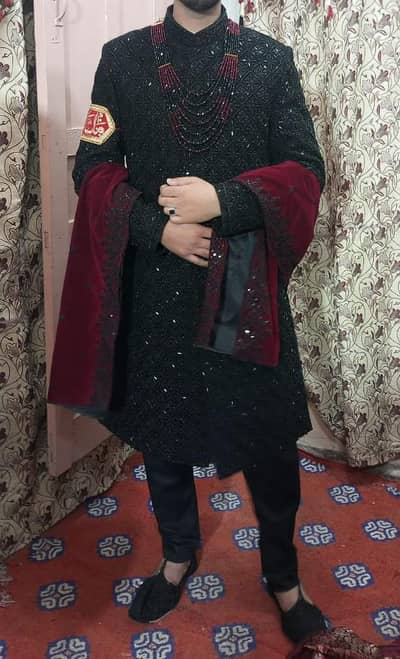 sherwani ha bilkul new ha Pura set ha