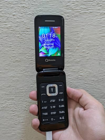QMobile Flip Pro Original Flip Phone | Dual SIM | 2.4" | 1000mAh | Box