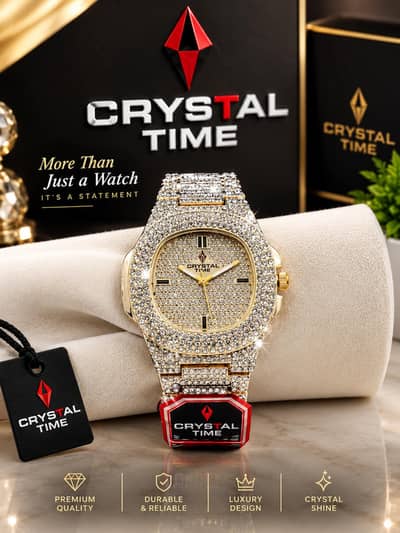 Stainless Steel Diamond Stone Watch For Woman's Beautifull Choise