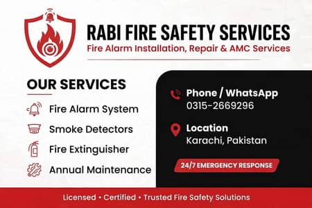 fire alarm system Installation repair in karachi